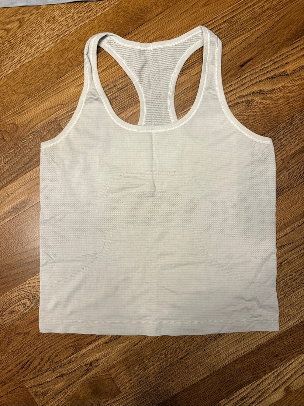 lululemon athletica run swiftly White Racerback Tank